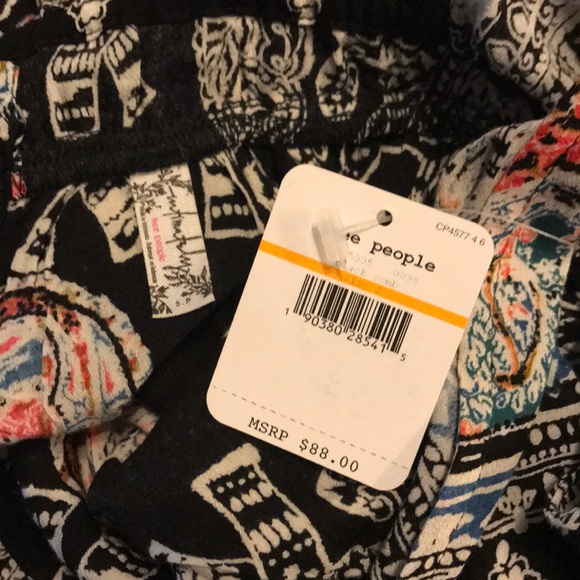 Free People Me Too You Black Printed Dress S NWT - Picture 6 of 8